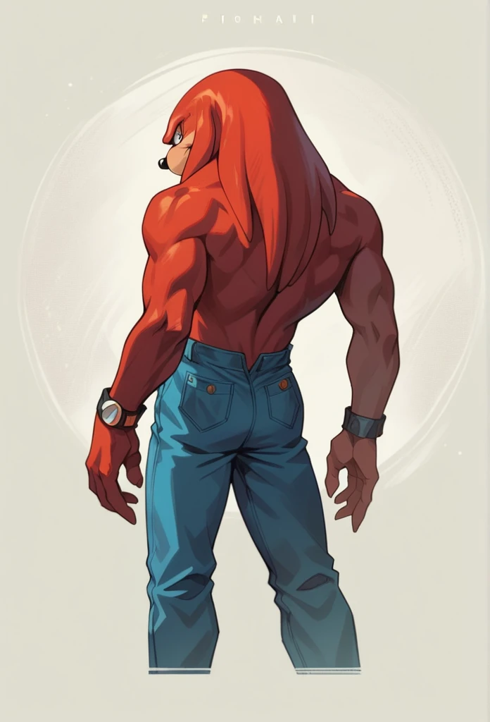 Magnificent Ferrari F40, knuckles the echidna, back view, stylized digital illustration,Retro style art, detailed vector art, Retro illustration,
