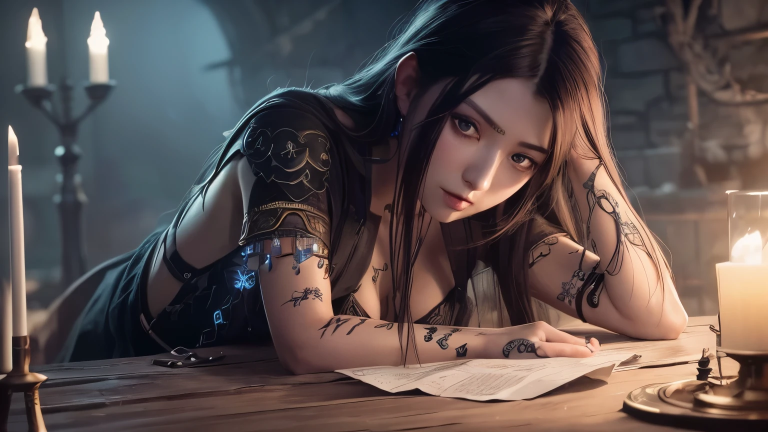 masterpiece, best quality, (Very detailed CG unity 8k wallpaper), (best quality), (Best Illustration), World of Warcraft,Undead,Undead, 女Undead法师,There are rotten scars on the body, Ray Tracing, Very detailed