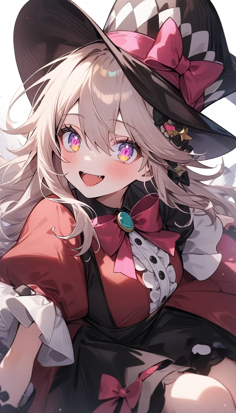 (Highest quality、masterpiece、High resolution、detailed)、4K、Beautiful Anime、(Shining Eyes、detailed美しい顔)、No text, One girl,
break
//Fashion Whimsical Tea Mad Hatter,
This costume is、It captures the quirkiness and whimsy of the Mad Hatter character with a playful twist.。, Layered with various fabrics and patterns、Let's start with colorful, mismatched ensembles., Brilliant, A large jacket or coat with a frilly blouse、A whimsical style with striped or polka dot pants,
break
Add quirky accessories such as mismatched socks, Fingerless gloves, Patterned bow ties or ascots, Complete your outfit with a whimsical feathered top hat, ribbon, and Trump, Don't forget the distinctive orange wig and wild hairstyle., Complete the look with colorful makeup, Includes bold eyeshadow, Bright lipstick, And rosy cheeks, Embodying the playfulness of Mad Hatter's tea ,
break