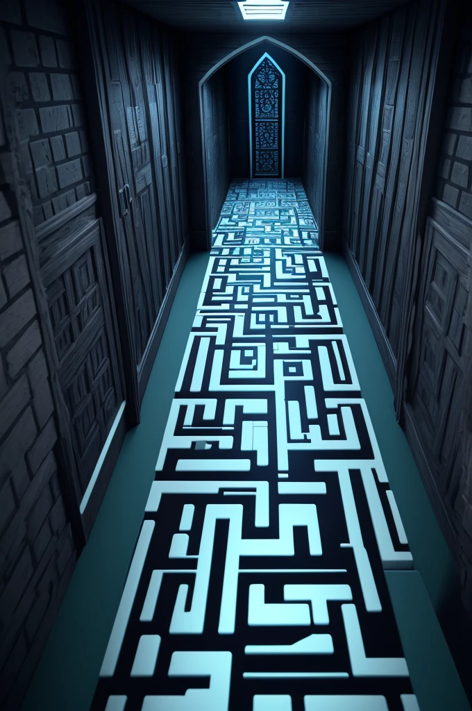 Create a tumb for a roblox video, horror game about mazes