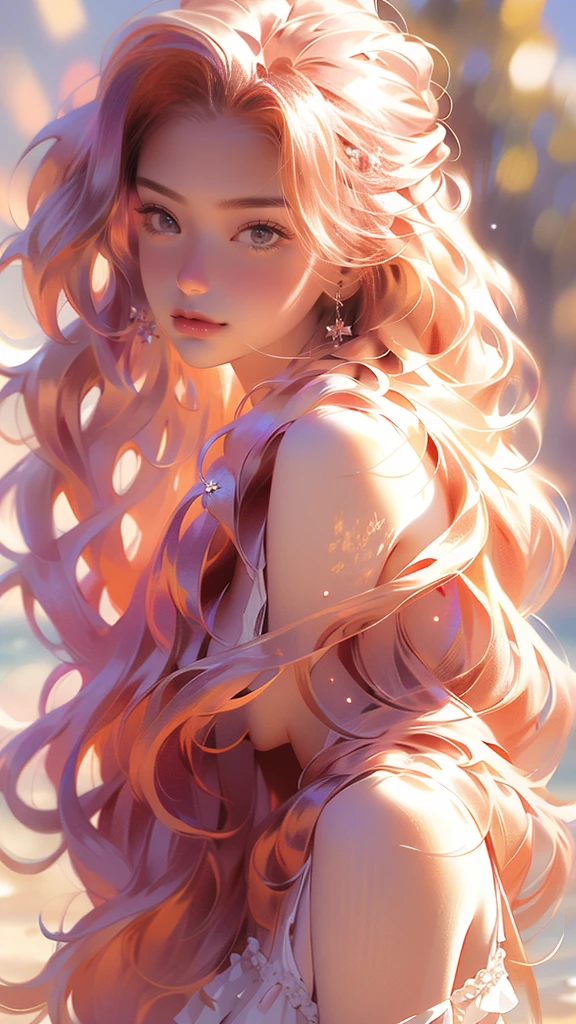 masterpiece,bestquality,1girl,solo,floatinghair,onthebeach,hair_pull, extremely detailed CG unity 8k wallpaper,masterpiece, best quality, ultra-detailed, beautiful detailed eyes:1.2,best illumination, (best shadow, an extremely delicate and beautiful, bloom),