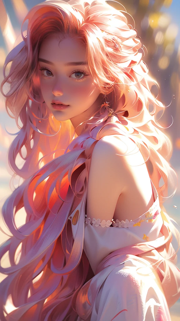 masterpiece,bestquality,1girl,solo,floatinghair,onthebeach,hair_pull, extremely detailed CG unity 8k wallpaper,masterpiece, best quality, ultra-detailed, beautiful detailed eyes:1.2,best illumination, (best shadow, an extremely delicate and beautiful, bloom),