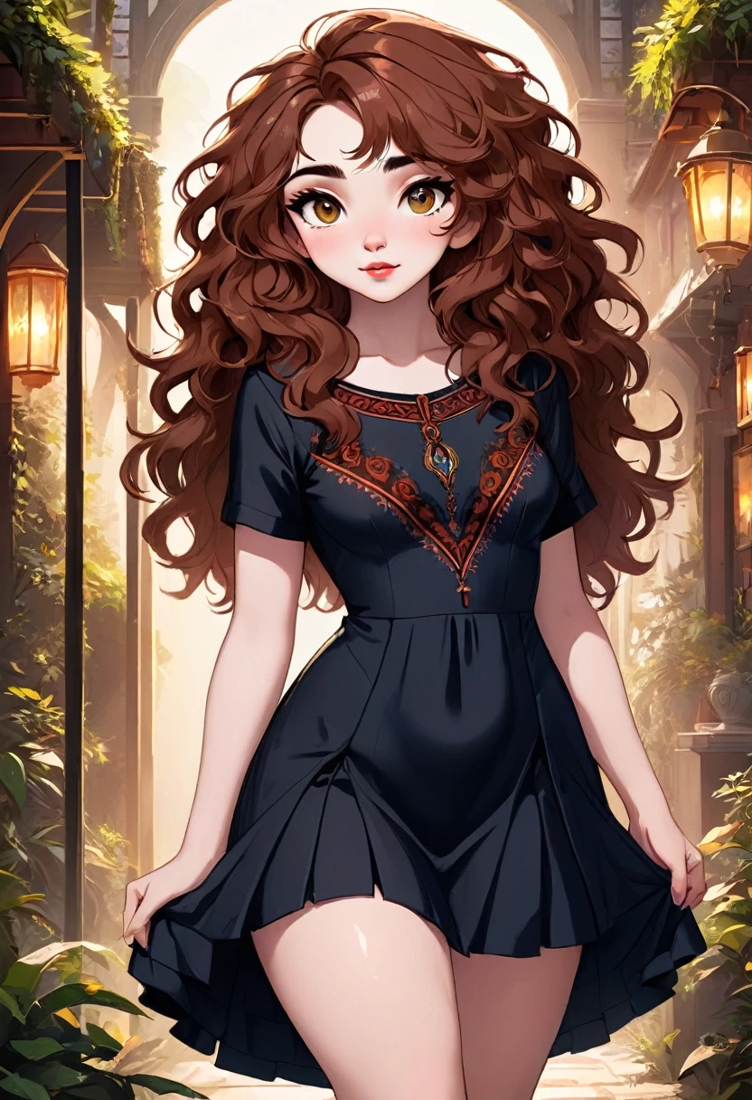 A Beautful Jewish Women With A Thick Bushy Unibrow And A Attractive Nose. Thick, Intense, Curly, Frizzy, Messy Long reddish-brown Hair. Boho Dress. Curvy Hourglass Figure. Ultra HD,, Epic Lighting, Striking Silhouette. Sabrina Carpenter. Attractive Pose. Aluring Smile. Red Lips. The Official Art – An Award-Winning Digital Masterpiece In 4K Ultra HD, Extreme Detail And Intricate Realism. This Concept Art Brought To Life By The Hands Of Artists Like Wlop & Artgerm In A Stunning 2D Vector Illustration.