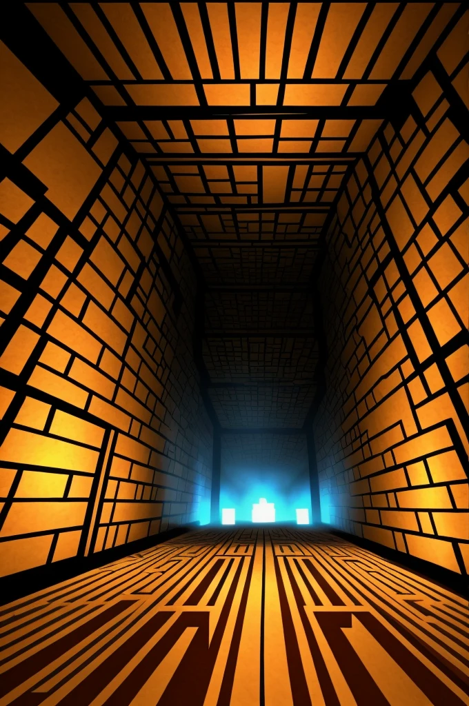 Create a tumb for a roblox video, horror game about mazes (no need for hands)