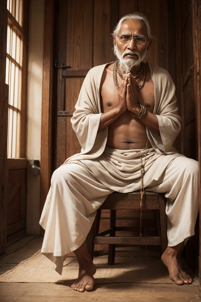 An old Indian saying a prayer
