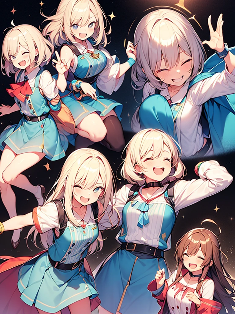 A dignified smile, armband, laughter, laughing with one's mouth open,々Standing tall woman:1.9 Composition seen from below White summer sailor uniform Navy blue skirt Spirit Short black hair Ponytail:1.9 Straight hair Hair tie Sweep bangs to the side:1.9 Slanted eyes Brown eyes Tall Strong-willed Beautiful Student council room