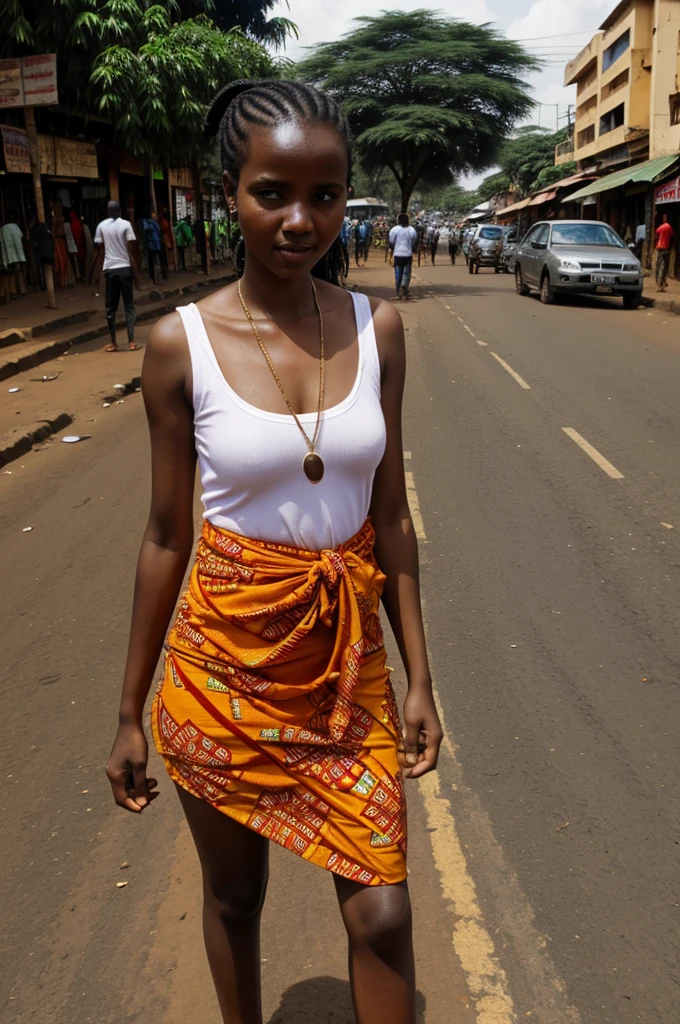 A beautiful girl in the streets of Nairobi 