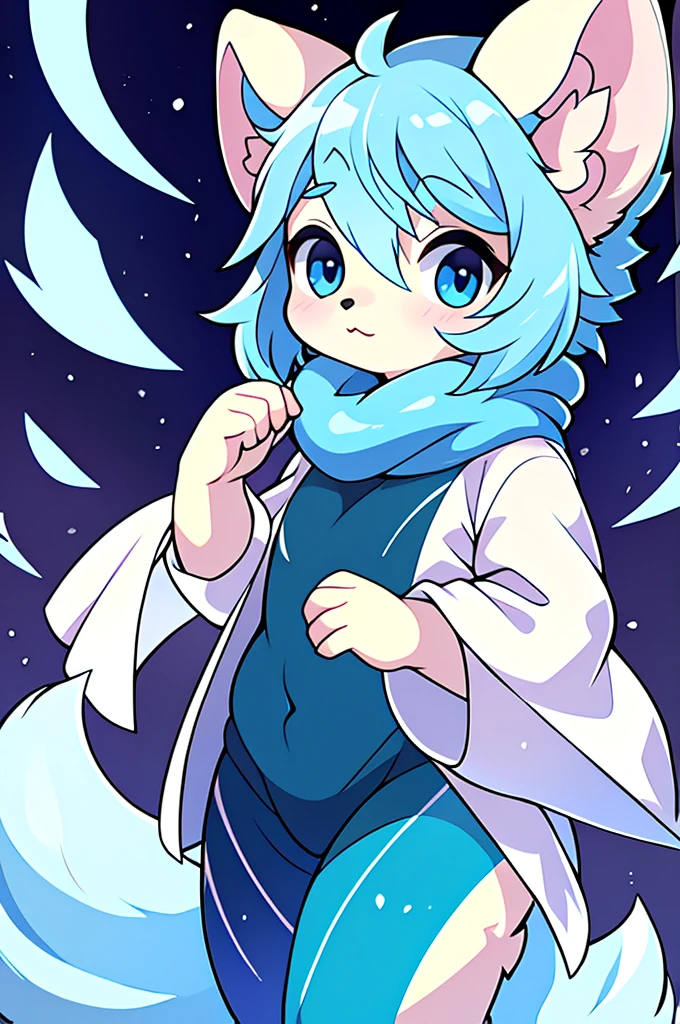 A cute arctic fox, 8k, naturals, child, 