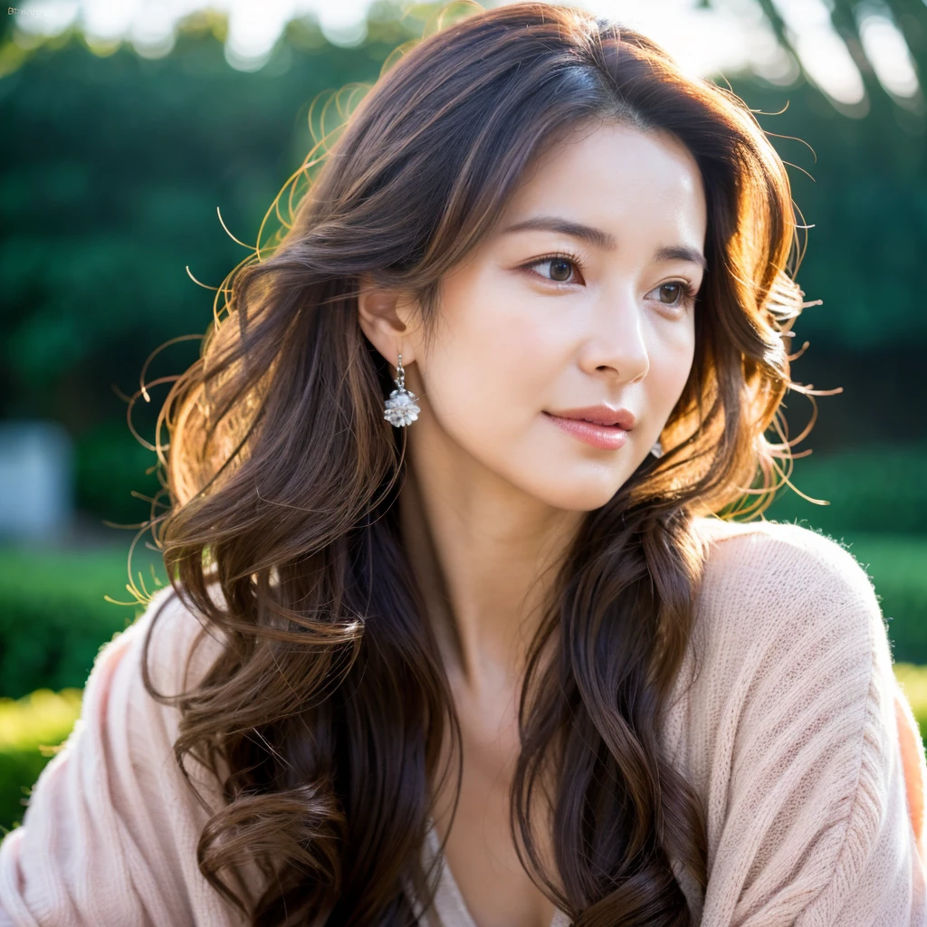 Beautiful mature woman with beautiful wavy long hair, Sexy clothes, Ultra-high resolution,(Realistic:1.4), ((Highest quality)), ((masterpiece)), (be familiar with),