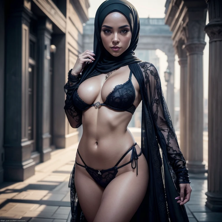 (((HIJAB FULL NAKED & NUDE))) (((PERFECT HIJAB STYLE WORKING as PROSTITUTE))) (((HIJAB 2 girls:1.5, HIJAB girls standing))) a close up of a HIJAB woman with tattoos on her body, a close up of a woman in a bikini posing on a rope, sexy girl, sexy body, perfect body, sexy hot body, attractive body, gorgeous bikini model, great body, by Adrian Zingg, sexy body and face, jaw dropping beauty, brown hair and a perfect body, black bra, jaw-dropping beauty, beautiful body, gorgeous face and figure, a woman with gigantic breast, ted, rope bondage, (arrogant face:1,5), show her cleaveage digital art fantasy, beautiful fantasy art, digital art fantasy art, very beautiful fantasy art, beautiful digital artwork, fantasy digital art, colorfull digital fantasy art, digital fantasy art ), beautiful digital art, fantasy art style, very beautiful digital art, trending digital fantasy art, beautiful gorgeous digital art, masterpiece, best quality:1.2),,(8k,highres,RAW photo,realistic,photo-realistic:1.3),(detailed skin texture,detailed cloth texture,beautiful detailed face:1.25),professional lighting,photon mapping,beautiful soft light,radiosity,physically-based rendering,raytracing, model shoot style, model shoot style, (extremely detailed CG unity 8k wallpaper), full shot body photo of the most beautiful artwork in the world,