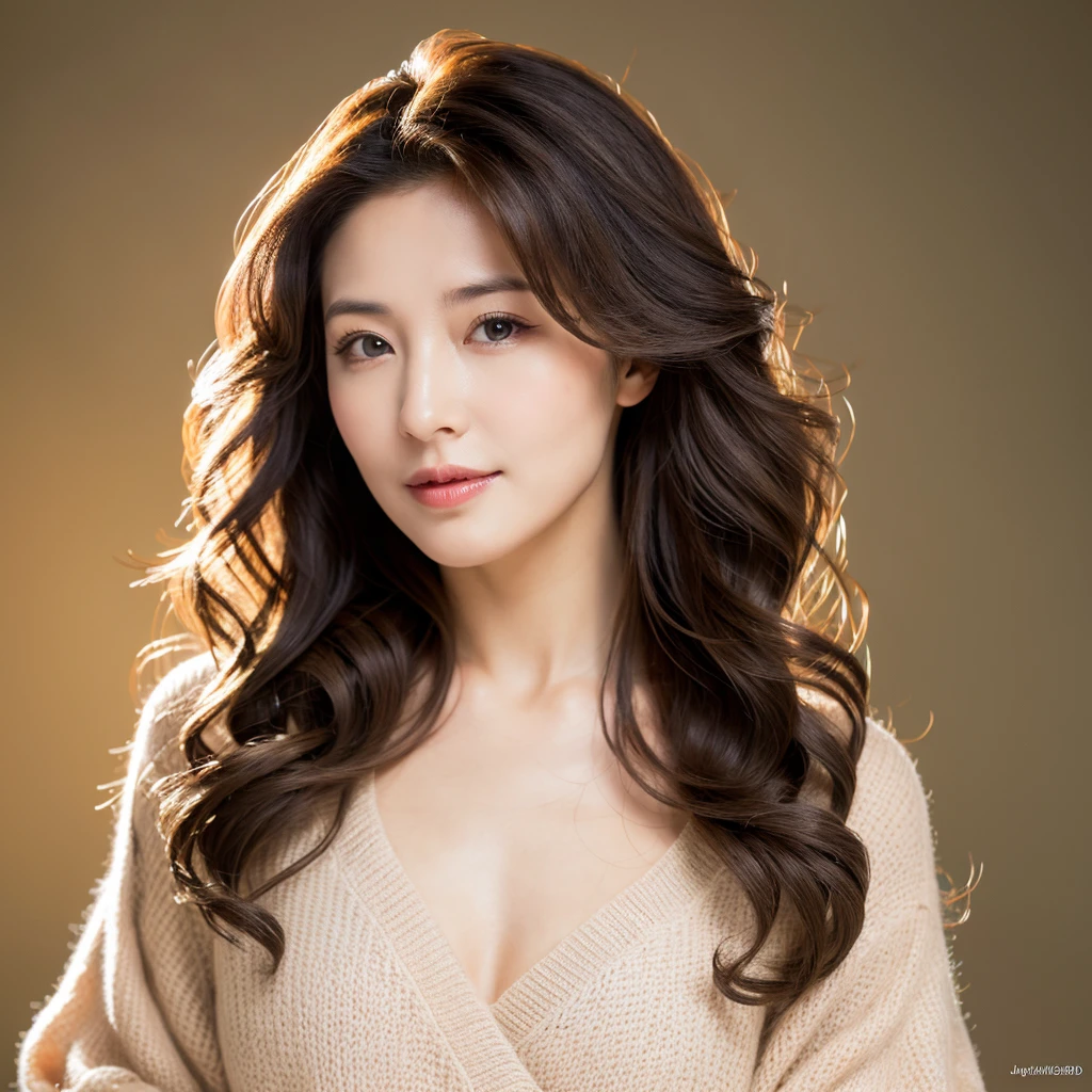 Beautiful mature woman with beautiful wavy long hair, Sexy clothes, Ultra-high resolution,(Realistic:1.4), ((Highest quality)), ((masterpiece)), (be familiar with),