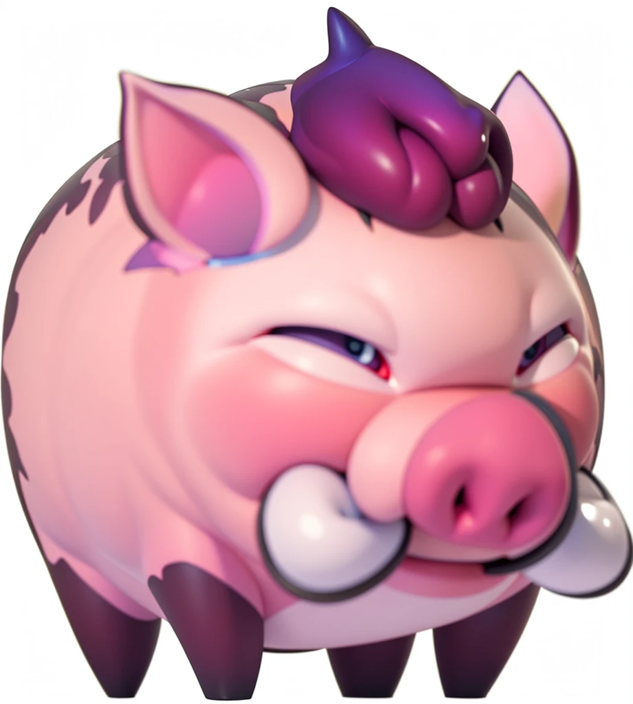A cute pink wild boar，Two fangs，Pink tuft of pig hair，Smiling，Standing on the ground，Isometric,xxxxxxxx cartoon 3d model,Low Poly,3D Art,C4D,octane
rendering, 3D Rendering, Ray traction, Clay Materials, Pixar Trends, Animated Lighting, Depth of Field, Super Detail, Pastel colors, mockup, Clean background, Delicate gloss, Soft focus, oc, Blender, intellectual property, best quality, 8k--s 250--v 5.1
