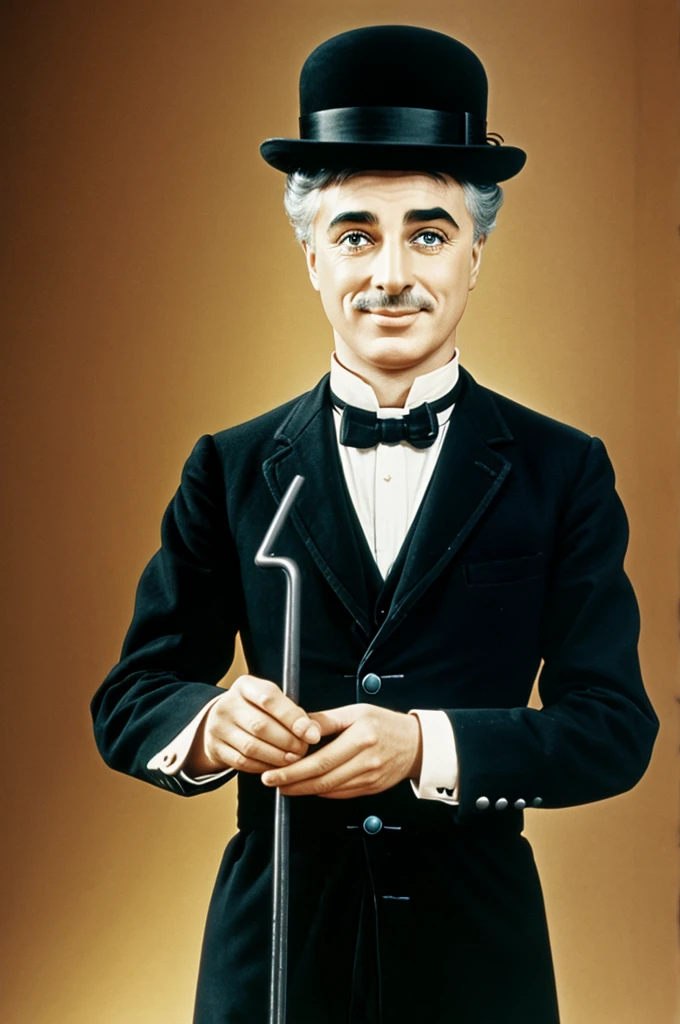 charles chaplin anime with an open hand