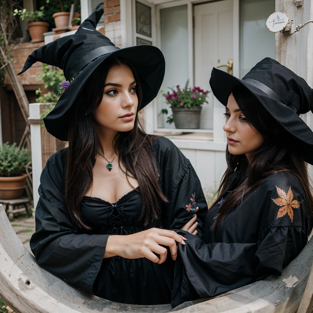 Pretty witch,Hand Painted