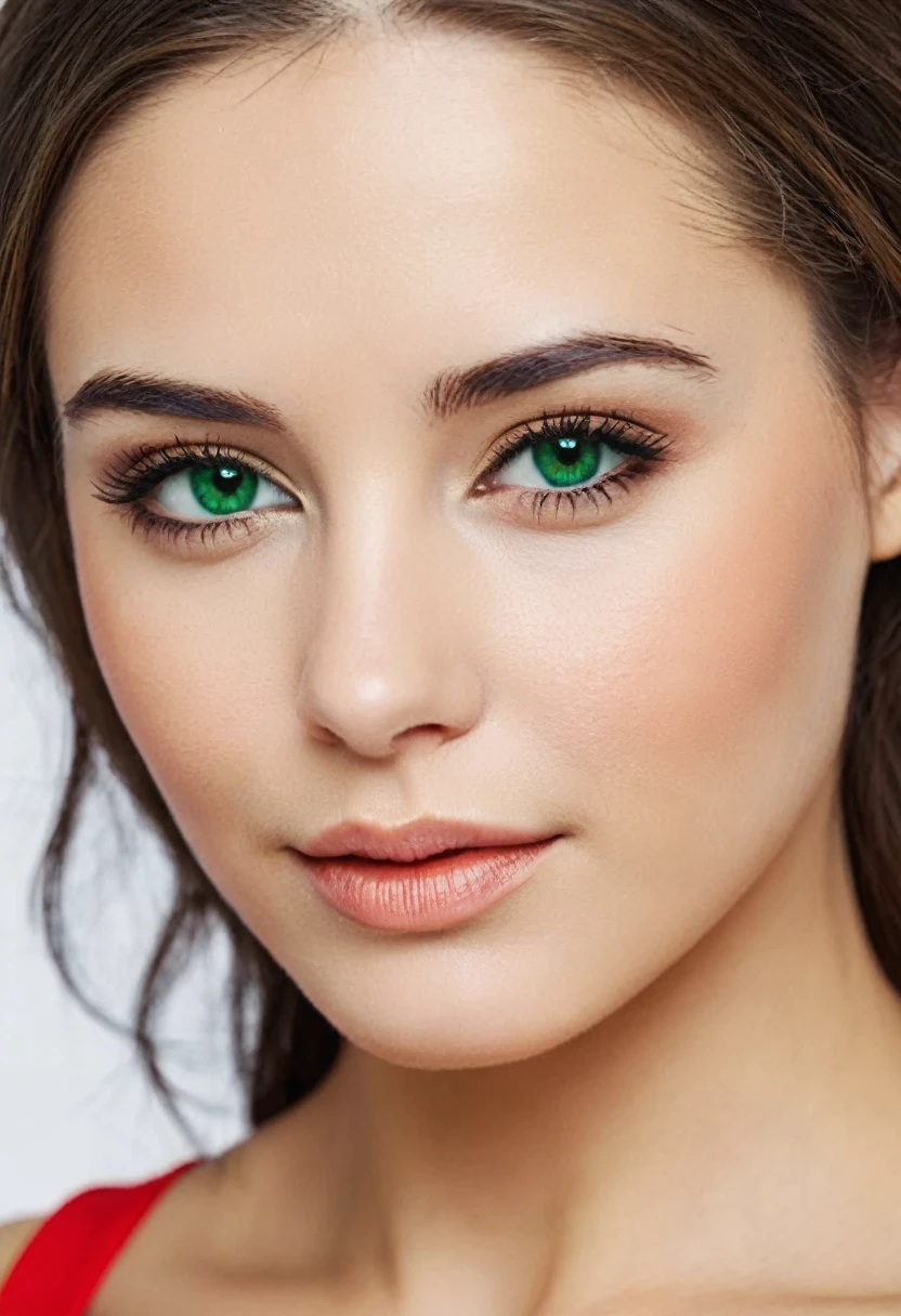 stunningly beautiful austrian woman, dainty, ((headshot photo)), incredibly pretty, green-brown eyes