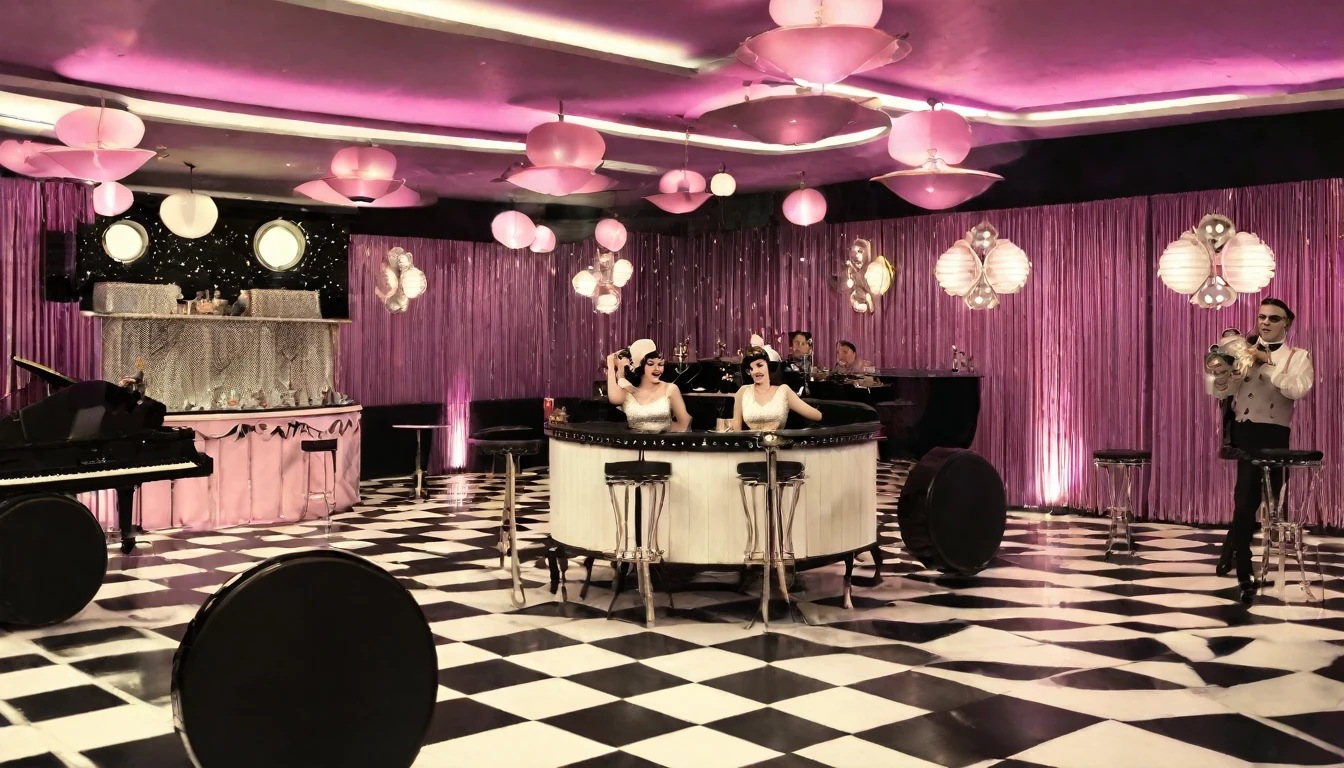 50s style cabaret, vintage