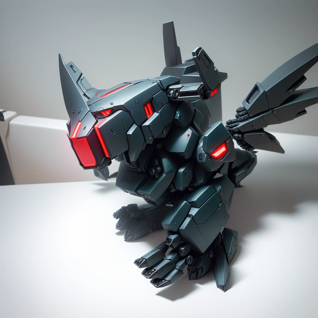 there is a toy dragon sitting on a table, with robot dragon head, Dragon Mech well armored, toy photo, robot dragon head, sharp robot dragon claws, dragon robot four hands with fingers, shot like canon 8 0 d, dragon head female mecha robot, robot dragon claws, taken with sony alpha 9, dragon with curved horns!