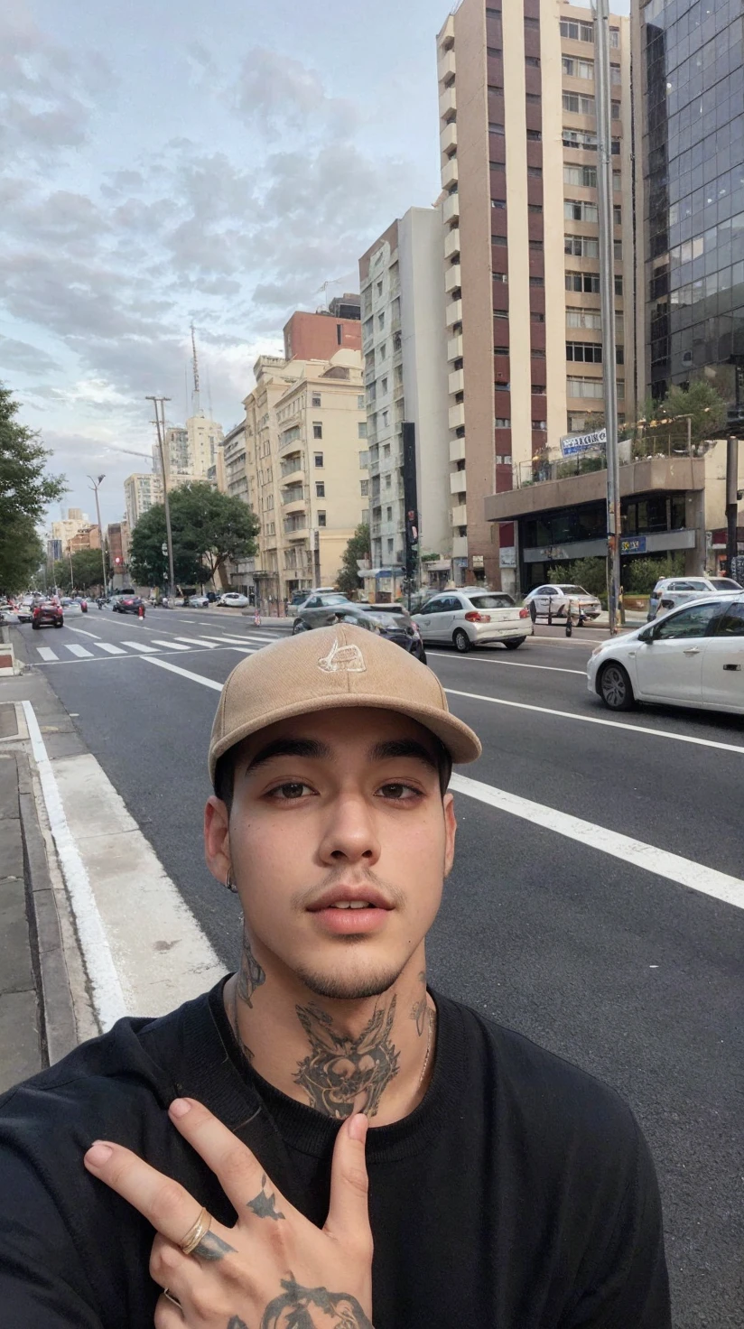 Youngh, age 25, smooth handsome goatee 