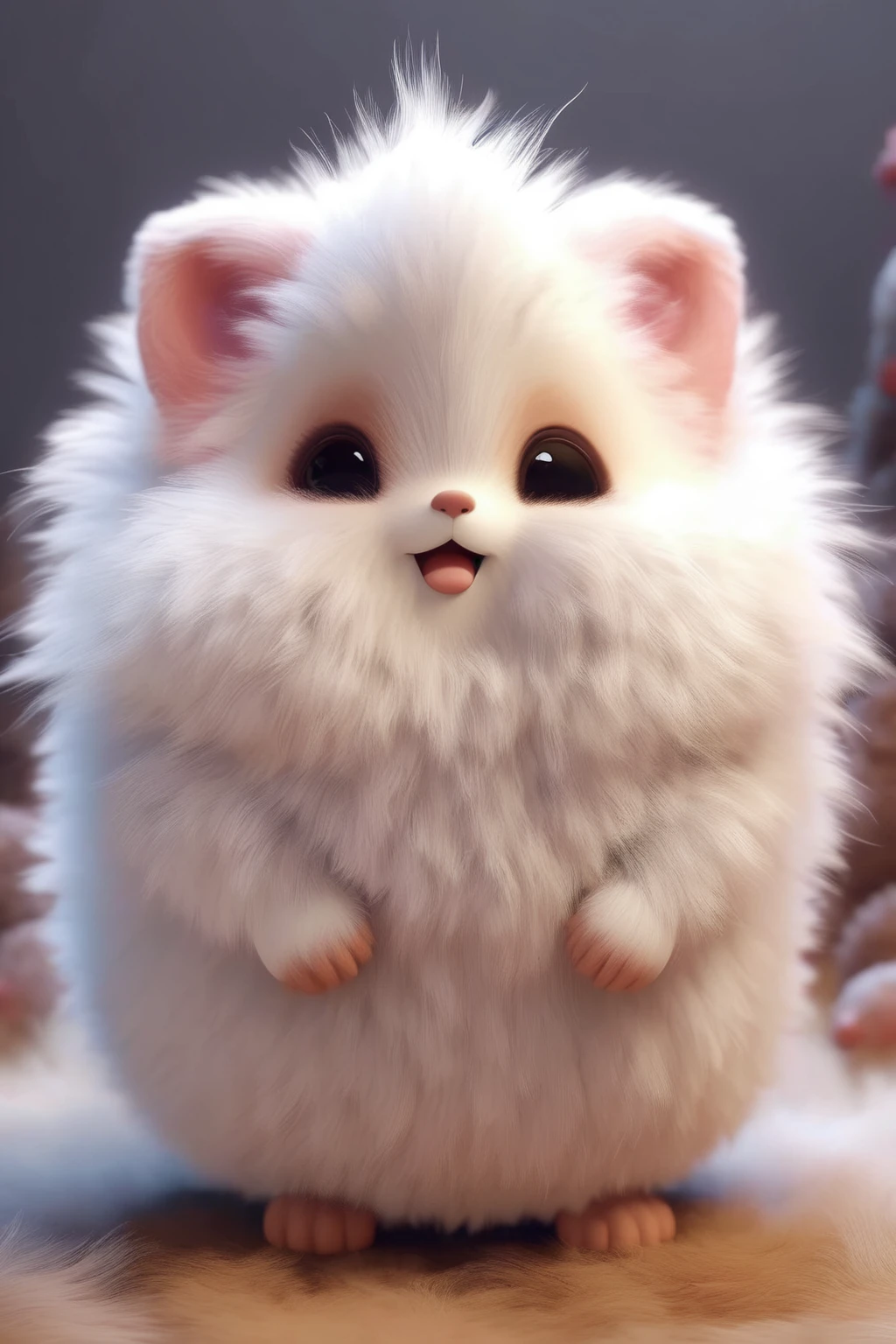 Cute Animals - Fantastic Creatures Anime、Simple, small and cute、Fluffy and soft cute little animals、Ultra-realistic fur