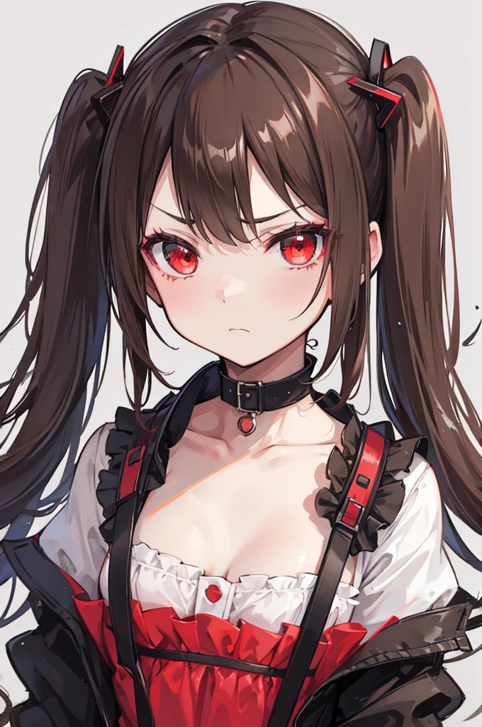 red small ball gag,Mouth gag,Constraints,(slave),Are sleeping,Cute little ,Tiny ,Small girl,,Childish face, Very fine clean face,Top quality, Subtle light, Soft lighting,Light from directly behind, With bust up,Front view,prison