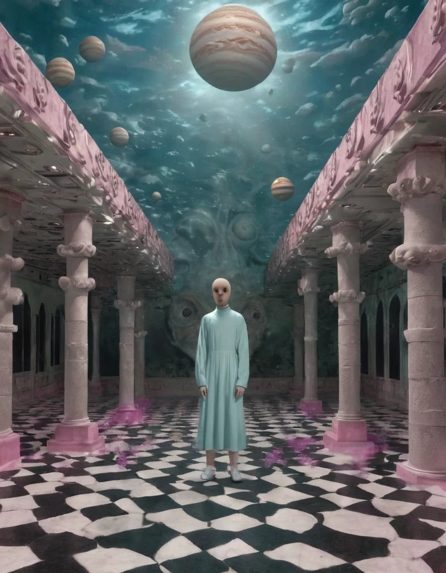 weird y2kmad sunken room, god system in the middle, photo, surrealism, 4k, detailed 