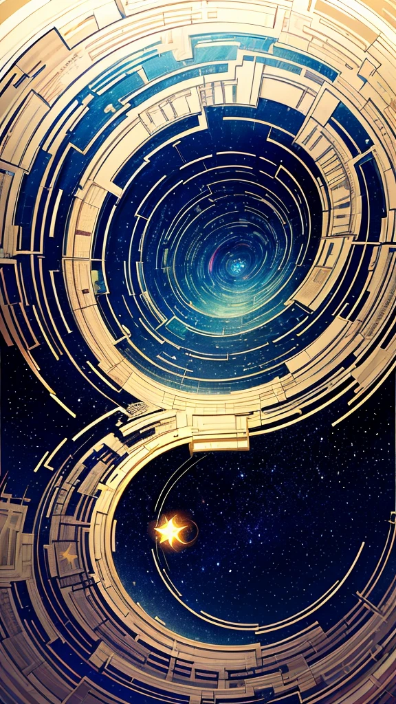 ((masterpiece))、((Highest quality))、((Realistic feel))、((landscape))、((A transparent spiral path leading to the starry sky:1.6))、Tilt Up、パステルトーンで染まったlandscape、Pitch Black、landscapeが揺れる、My mind wanderoonlight shines、Immersion、Cool blue shade、１By people、The sky is high、Aurora Color Spectrum、Scheimpflug、Dim and dim、High Contrast、Super beautiful graphics