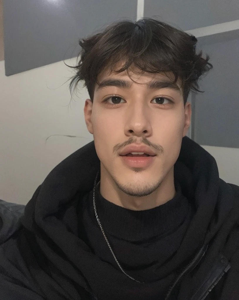Youngh, age 25, smooth handsome goatee 