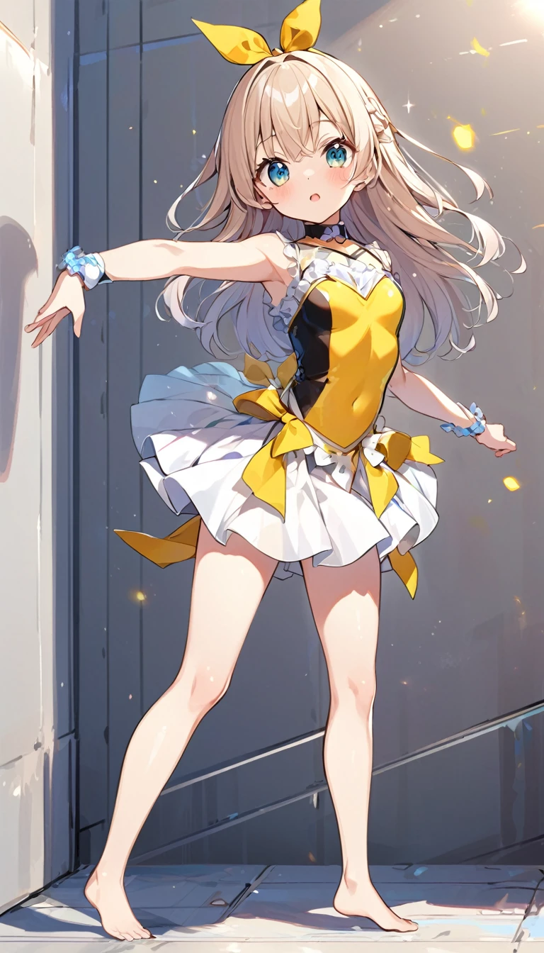 high school,Girl,Barefoot,Dancing outfit,Constraints,SM