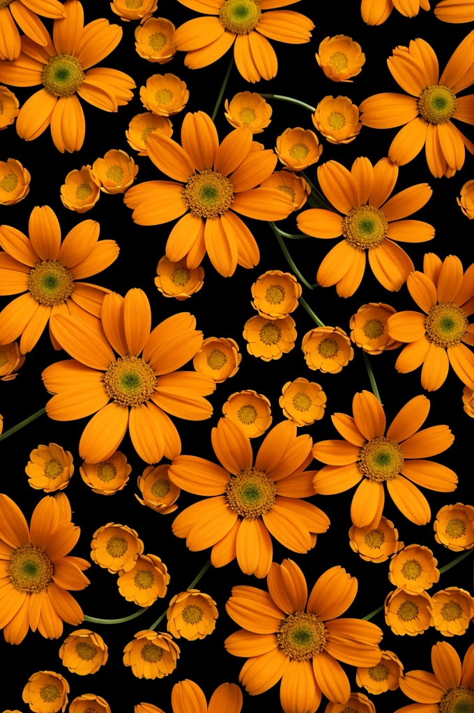 Create a logo with orange tones with the word OnLyd and white flowers