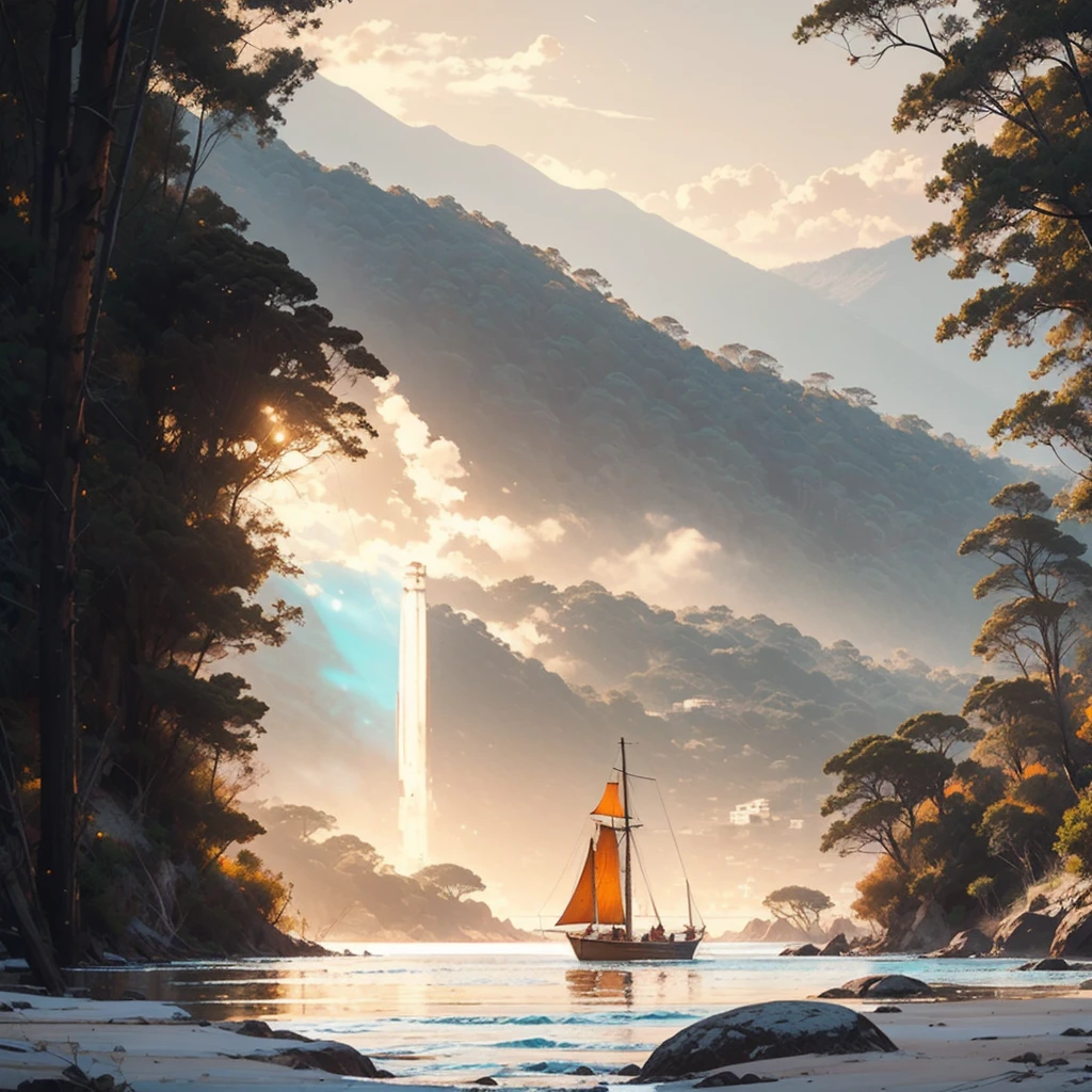 Winner of the award for best photography of the year, (the scene captures with extreme clarity,
color and texture) a Turquoise Coast of Baja California, capturing the essence of a serene Mexican Panga boat
anchored in the golden sand of a picturesque beach. The boat's awning extends across the side view,
while fishing rods and palapas dot the landscape. Rock formations rise from the shore, with people scattered,
blending harmoniously in the distance. ((Soft pinkish-orange tones blend with the sky)),
reminiscent of the magic hour when the sun hides behind the horizon.
The rule of thirds composition places the ship at the intersection of two diagonals,
drawing the viewer's attention to the tranquil scene. The brushwork is textured and realistic,
evoking the style of artists such as Aytek Cetin, Max Rive, Tanmay Sapkal, Andrea Zappia and Daniel Gerhartz.