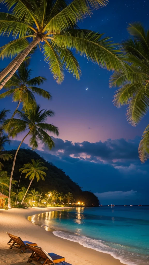 Tropical Beach　Night view