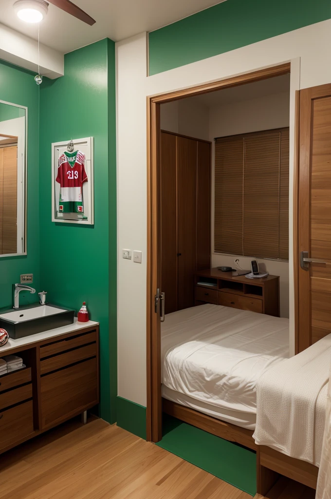 Palmeiras and Flamengo themed room