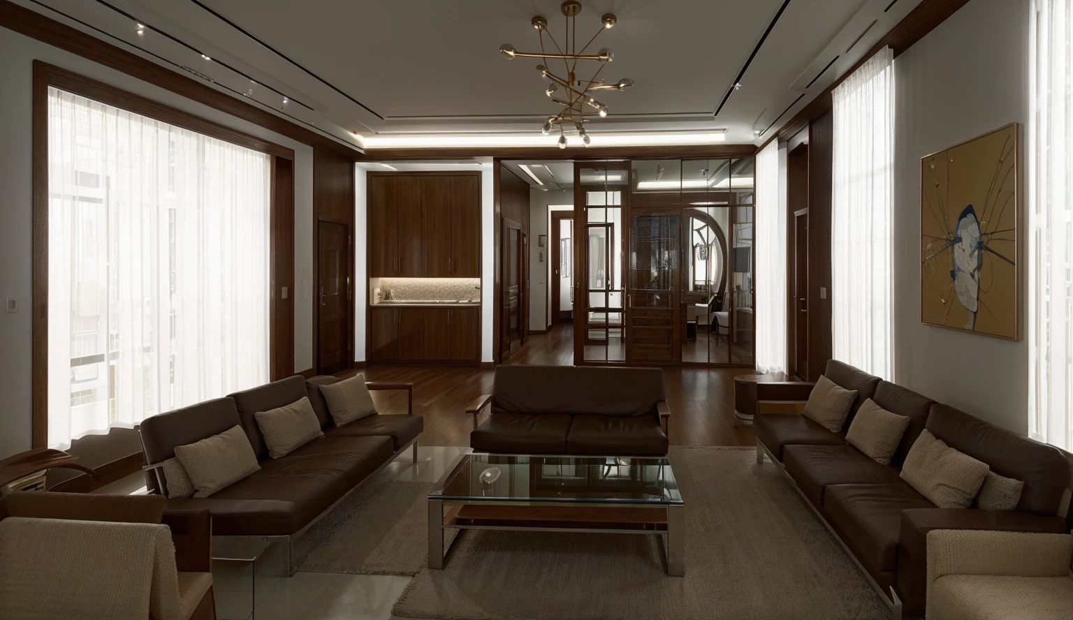 a modern, simple, and bright office lobby, detailed interior, large windows, natural lighting, clean and minimalist design, sleek furniture, potted plants, modern art on the walls, reflection on the floor, high-ceilinged, (best quality,4k,8k,highres,masterpiece:1.2),ultra-detailed,(realistic,photorealistic,photo-realistic:1.57),HDR,UHD,interior lighting,professional,vivid colors,architecture,interior design,minimalist,elegant,clean,bright