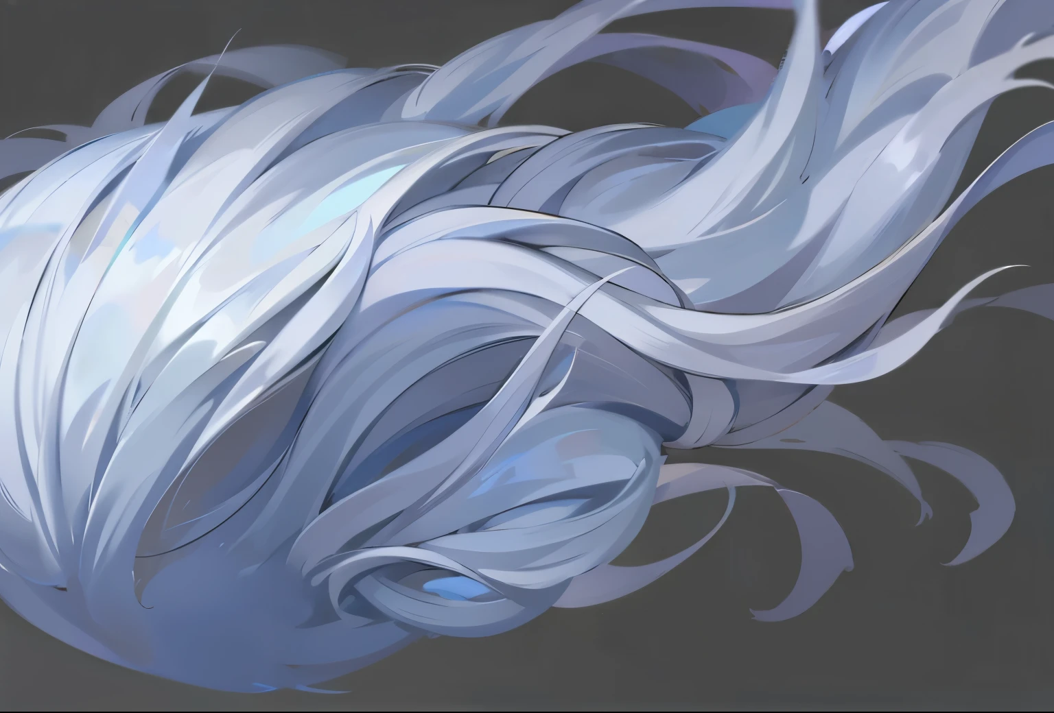 Long white hair、Full details，Fine hair，elegant，Swing with the wind，Disheveled