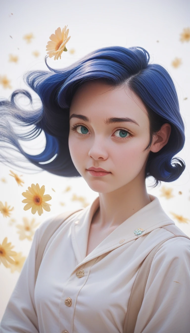 score_9_up, score_8_up, score_7_up, score_6_up,(best quality, masterpiece), 1 Girl, posture, particle, wind, flower, Upper Body, Simple background, Looking at the audience, Blonde, Milky Way, Aesthetic