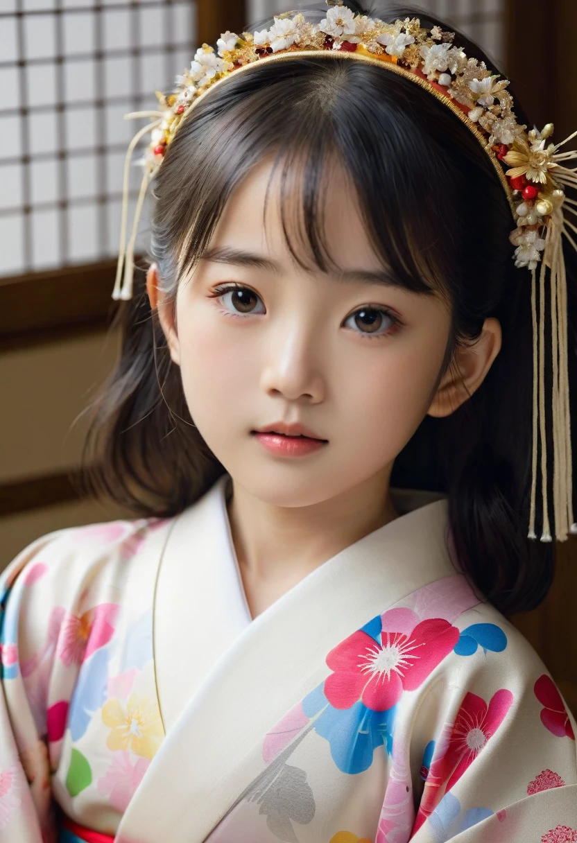 ((Highest quality, 8k, masterpiece :1.3)),,6 years old,Women,Japanese,Innocence, 16K, Ultra-high resolution