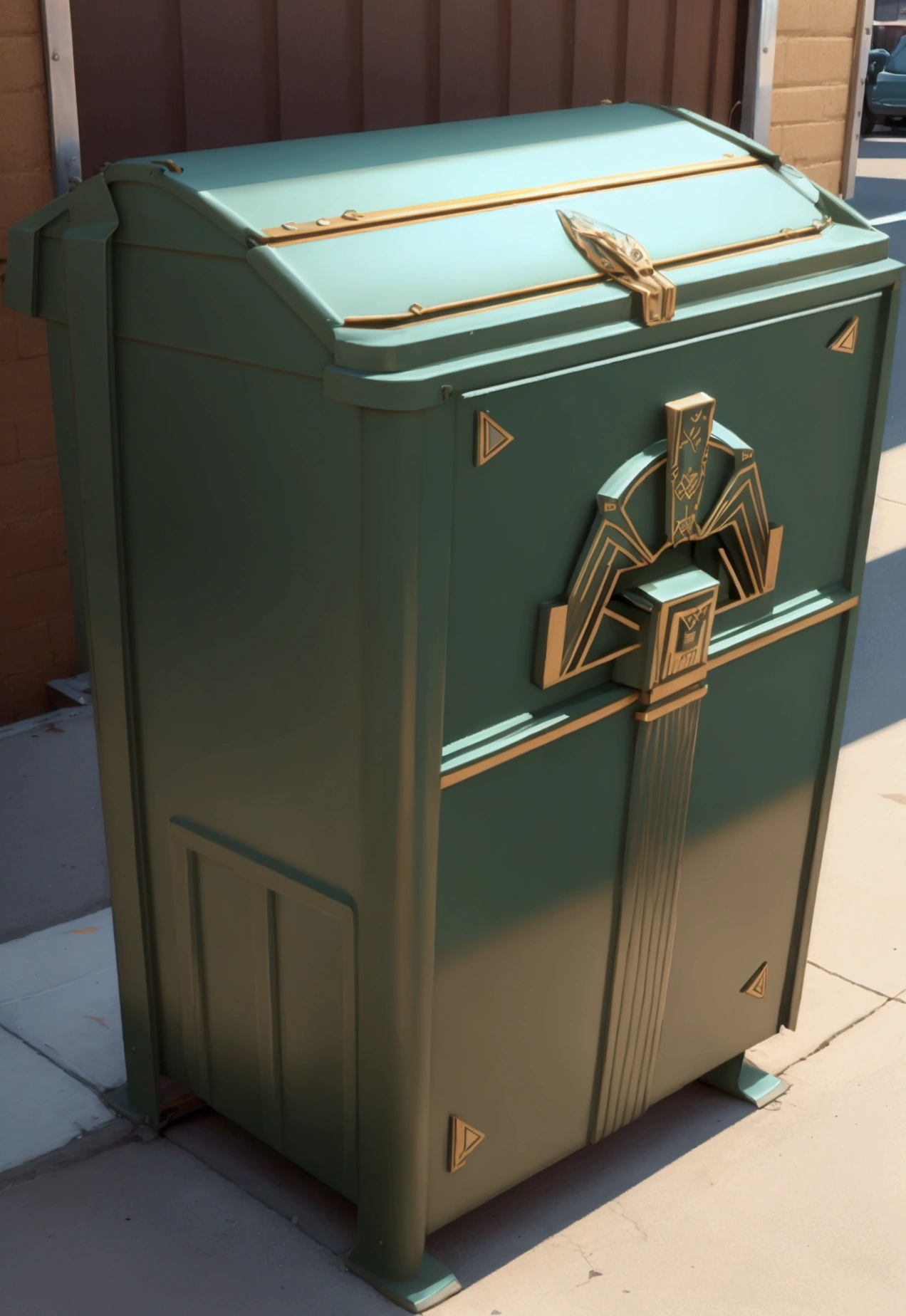 Art deco dumpster