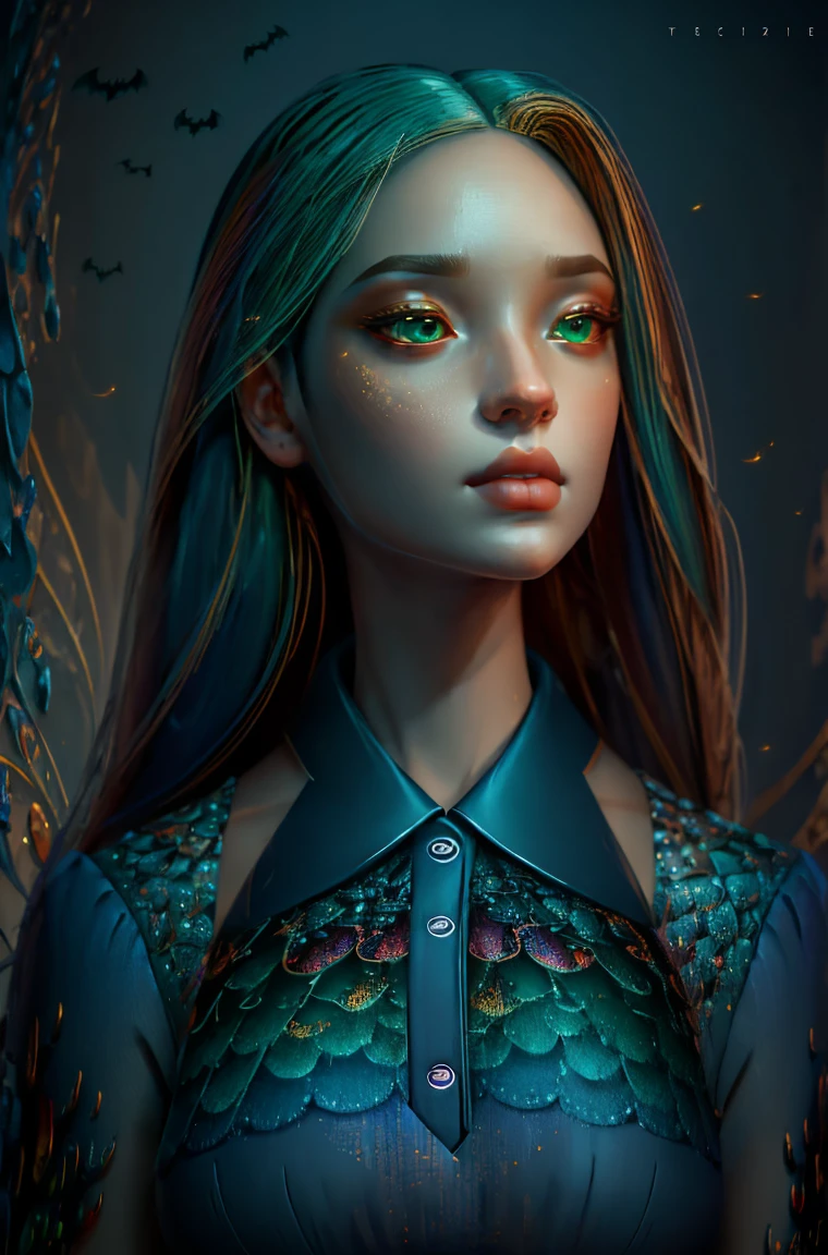 Standing wearing a full colorful dress that covers her thighs BLONDE A female blonde succubus with bat wings tipped with claws, with mesmerizing feature masterpiece, top quality, best quality, official art, beautiful and aesthetic:1.2), (1girl), extreme detailed,(fractal art:1.3), colorful, highest detailed, (masterpiece, best quality:1.3) 1 bright-amber, blue, green cat like-eyes, professional digital painting, Unreal Engine 5. wearing a dress, matching thin belt with a high waist thick heeled full covered shoes, oxfords, Seductive Hopeful expression, finely detailed eyes, happy mood, Wearing a full coverage blouse, epic scene, epic composition, Cinematic Lighting, Volumetric Lighting, ethereal light, intricate details, extremely detailed volumetric rays. oil painting, Detailed facial features, Sunlight, bright colors, dramatic lighting, expressive eyes and lips, High Resolution, 4K quality, Photorealistic