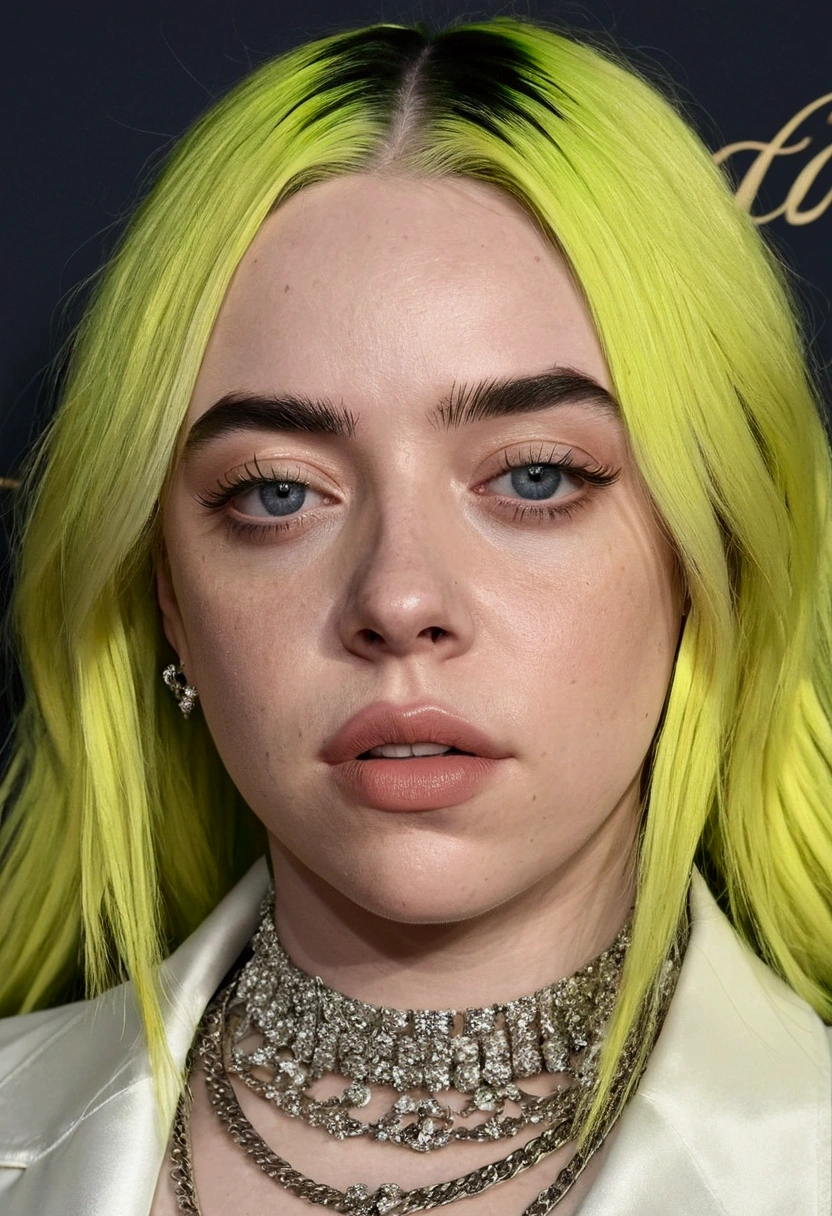 Billie Eilish blonde and feminine