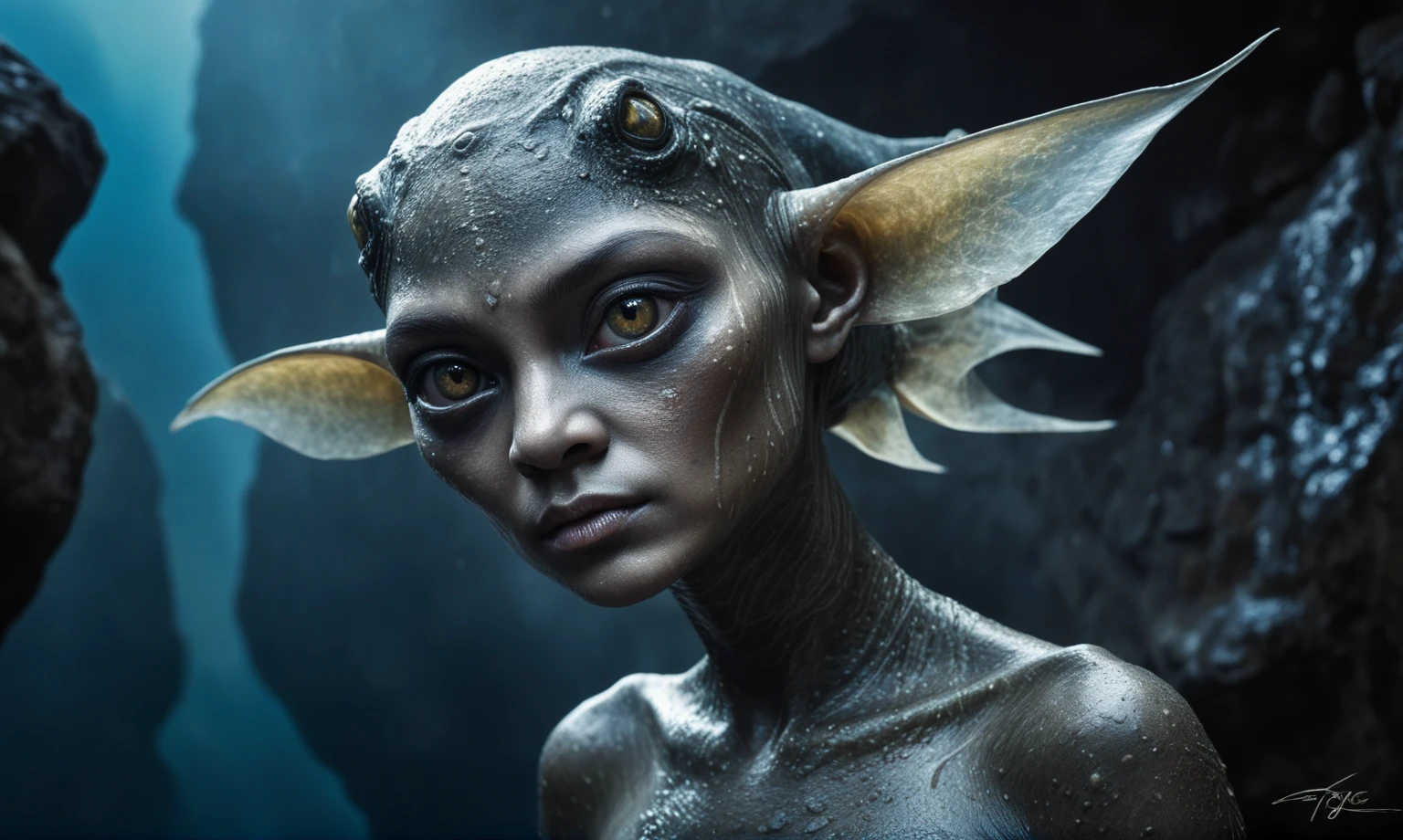 ,full body shot,beggar deep niobium paladium The Alien Entity,native italian babychild, wants eat,survival in criminal city of future, Technicolor,natural skin textures, hyper realism, hyper detailed,Extremely detailed,High contrast,Masterpiece,Realistic,Ultra Detailed, intricate details,realistic humid leather,extremly intricate,Epic Realistic, cinematic style,irina yermolova,high contrast,hdr,extremely detailed, deep night landscape,masterpiece,intricate details,faded,eyes extremely detailed, high detailed eyes,8k resolution,RAW,retina, Nikon Z9,China,orc,Li River in Guangxi Zhuang of China,tkt style, pointed ears,perfect, Elf,transition between two art styles, Ink painting to photorealism, Double contact, X-ray, Creative, vivid light, masterpiece, fantasy, Abstract, Surrealism, super detailed, high resolution, stop:35;(((creature with a spectral and ghostly appearance)). Her skin is pale, almost translucent,ancient rock paintings of the first people,sharkfish's leather