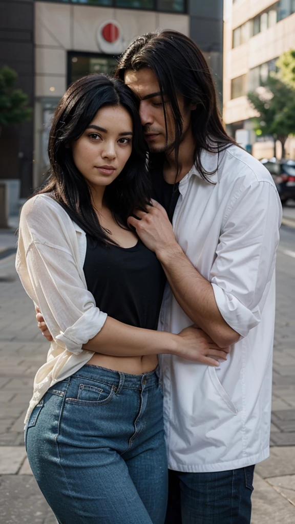 A fateful encounter between a beautiful man and a beautiful woman Black Hair The two shy people In everyday life