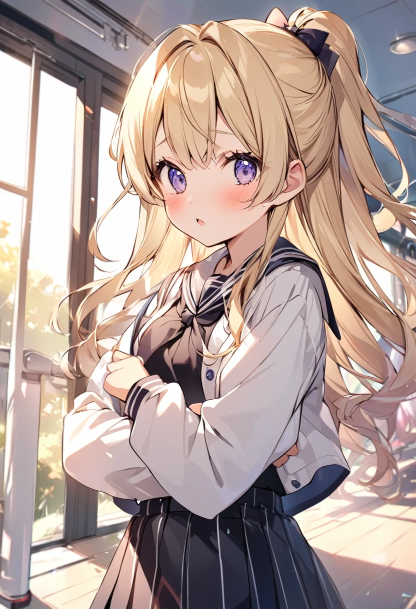 Blonde Gal 、Junior high school girl、cute