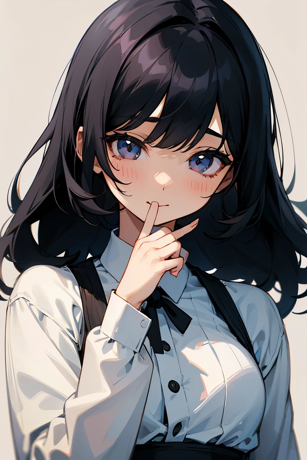 Black Hair、woman、cute、