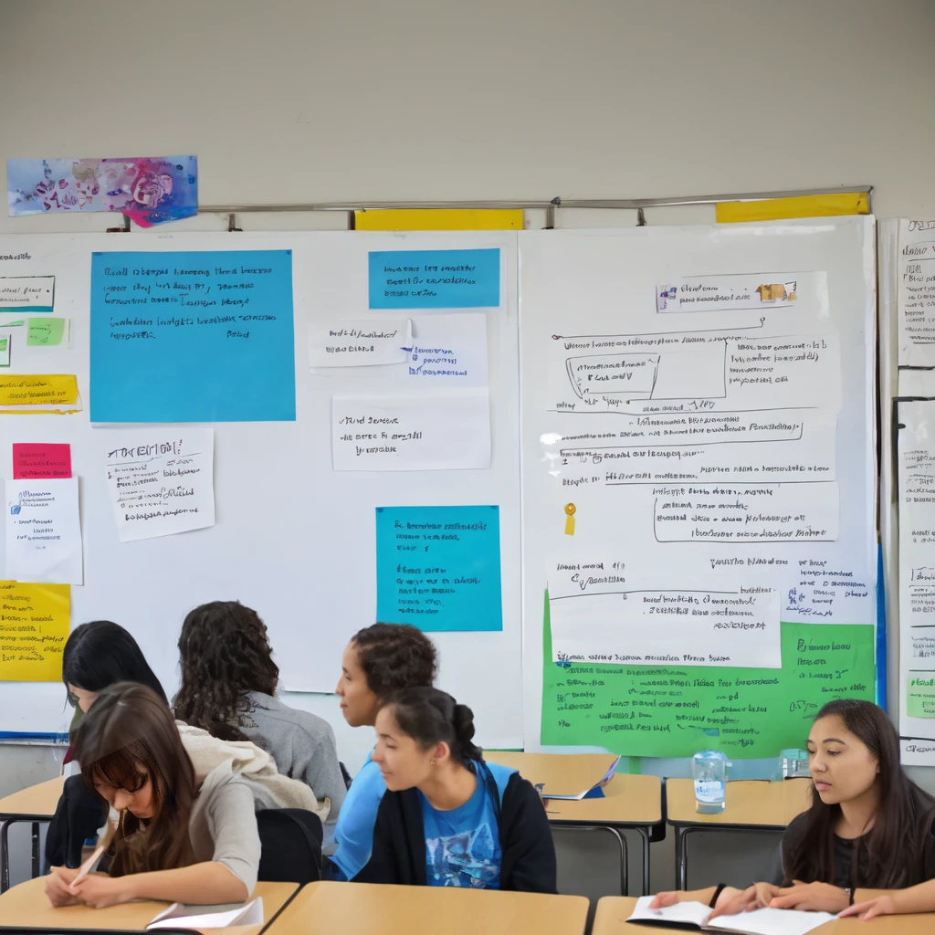 You could represent this concept with an image of a group of students from different backgrounds and with various study materials., collaborating on a project, under the guidance of a teacher who encourages open discussion and critical thinking. This symbolizes evaluation as an inclusive and enriching space., where diversity of ideas and approaches is celebrated.