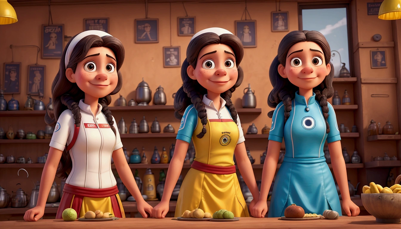 two women with bicycle equipment standing at a counter in a restaurant, cycling!!, instagram picture, bolivian cholitas, by Samuel Birmann, snapchat photo, carla ortiz, by Jacob Pynas, fun pose, 🔞🤡, 😭🤮 💔, by Francisco da Holanda, by Matteo Pérez, powder Nándor Katona