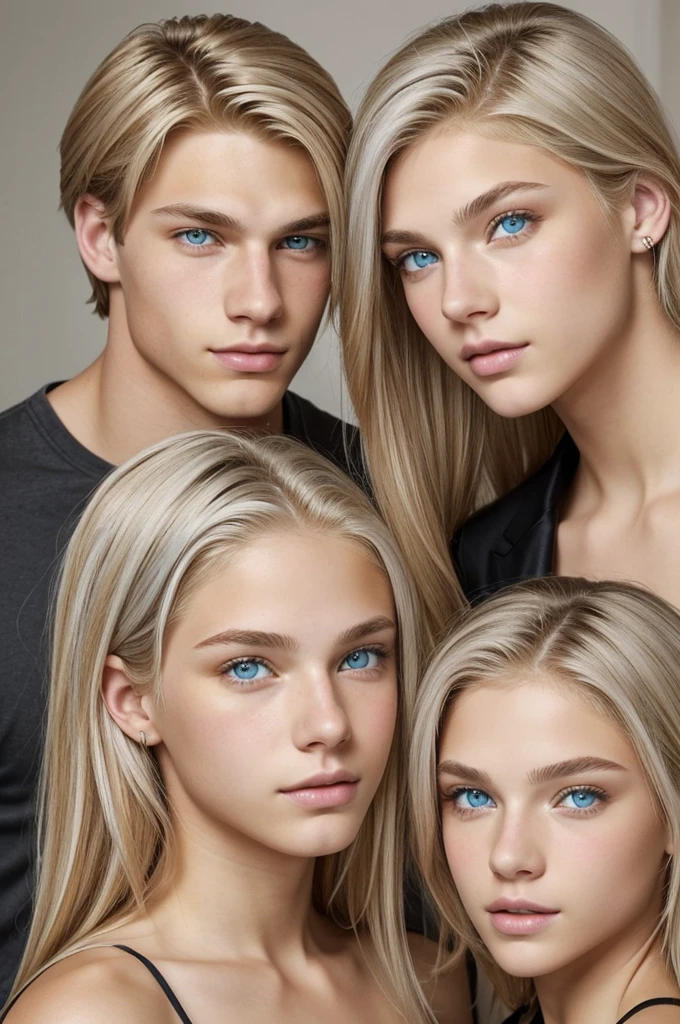 19 year old boy, of Aryan ethnicity/caucasian has jna light skin however with an attractive color, Her hair is ash blonde to caramel blonde., He has symmetrical and very attractive eyes. He has heterochromia. His left eye is ice gray and the right eye is amber., He has the bearing of a prince and is very attractive.