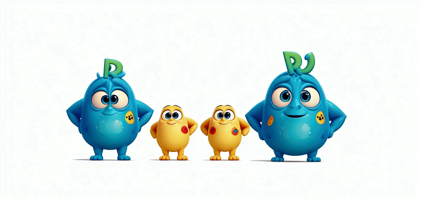 pixar art style logo