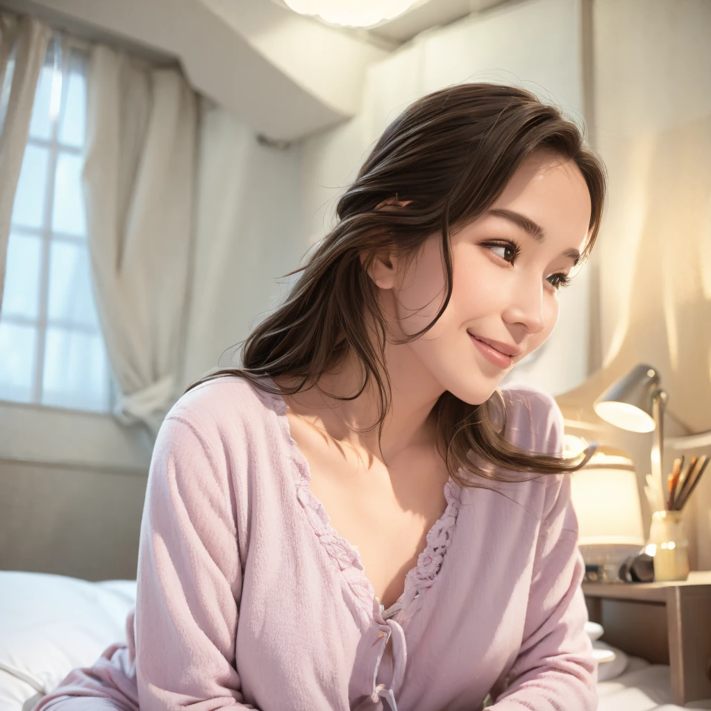 a gorgeous young woman, 2 women, milf mother and hot daughter, date setting, family lover, casual outfit, smiling shyly with rosy cheeks, private room, photorealistic, high quality, cinematic lighting, dynamic composition, natural skin tones, detailed facial features, beautiful eyes, lush hair, elegant dresses, warm colors, soft lighting, intimate atmosphere, romantic ambiance, masterpiece, 4k, ultra-detailed
