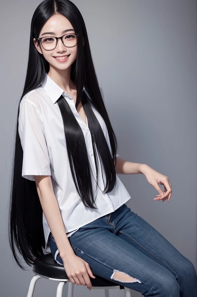 Straight hair Nerd Mouth Thin lips Attractive smile Defined body Charismatic face Funny Black hair Neutral style