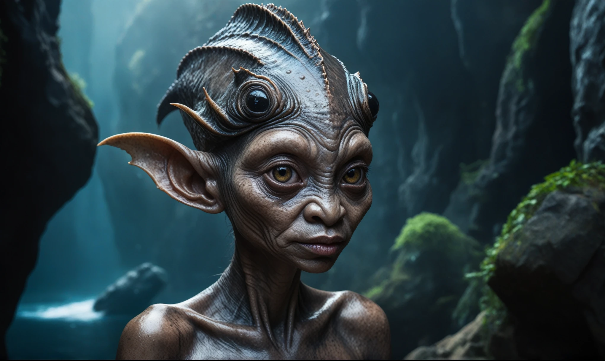 full body shot,beggar deep niobium paladium The Alien Entity,native italian babychild, wants eat,survival in criminal city of future, Technicolor,natural skin textures, hyper realism, hyper detailed,Extremely detailed,High contrast,Masterpiece,Realistic,Ultra Detailed, intricate details,realistic humid leather,extremly intricate,Epic Realistic, cinematic style,irina yermolova,high contrast,hdr,extremely detailed, deep night landscape,masterpiece,intricate details,faded,eyes extremely detailed, high detailed eyes,8k resolution,RAW,retina, Nikon Z9,China,orc,Li River in Guangxi Zhuang of China,tkt style, pointed ears,perfect, Elf,transition between two art styles, Ink painting to photorealism, Double contact, X-ray, Creative, vivid light, masterpiece, fantasy, Abstract, Surrealism, super detailed, high resolution, stop:35;(((creature with a spectral and ghostly appearance)). Her skin is pale, almost translucent,ancient rock paintings of the first people,sharkfish's leather